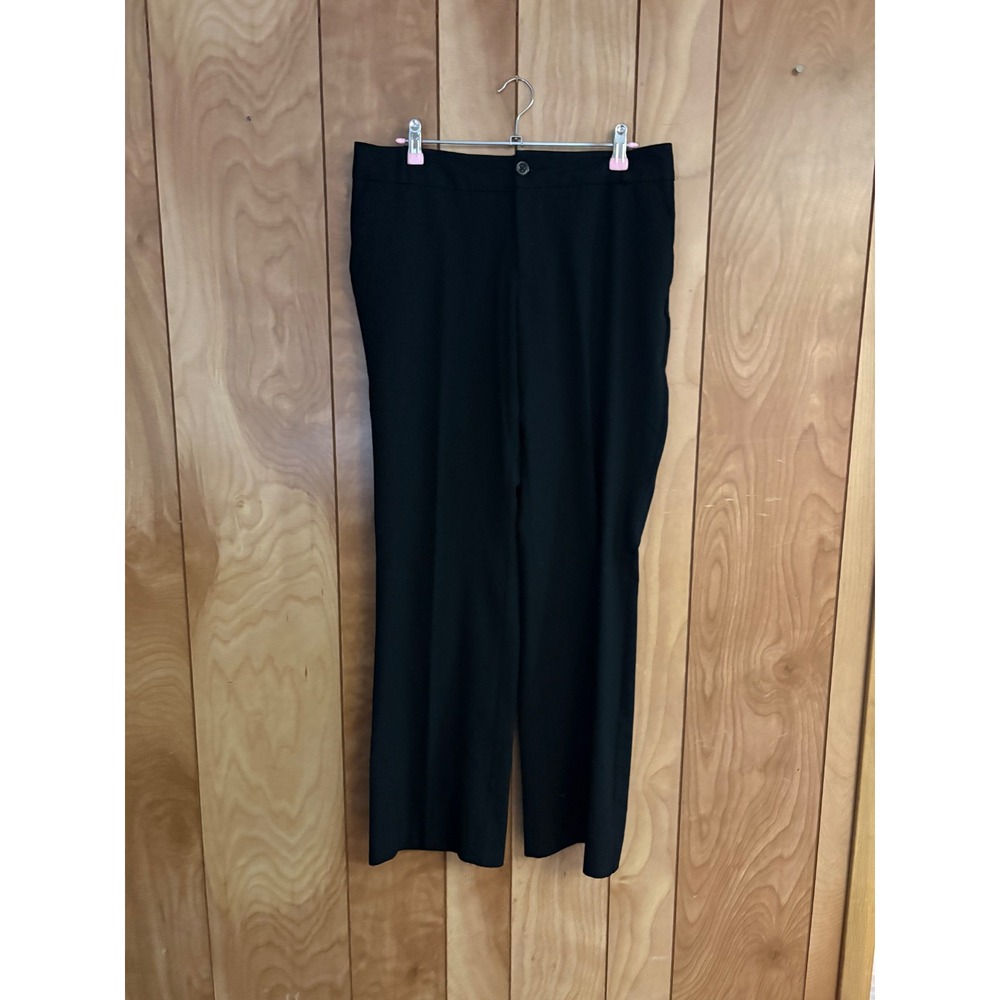 Mossimo Black Wide‎ Leg Dress Pants Womens Size 8 Stretch Trousers Office Wear